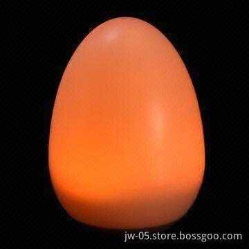 Tumbler Egg-shaped LED Color Light with 220mAh Battery Capacity, Sized 69 x 99mm